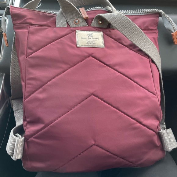 ORI London Bag Company BANTRY B Wine Burgundy Berry RECYCLED NYLON Unisex men - Picture 6 of 14